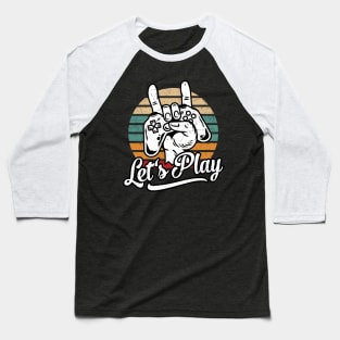 Lets Play Gamer Baseball T-Shirt